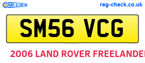 SM56VCG are the vehicle registration plates.