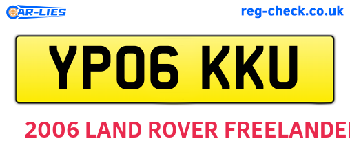 YP06KKU are the vehicle registration plates.