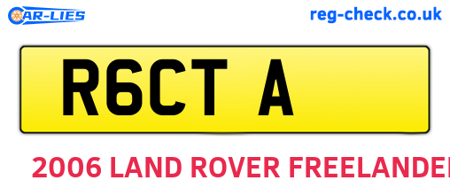 R6CTA are the vehicle registration plates.