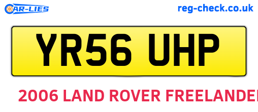 YR56UHP are the vehicle registration plates.