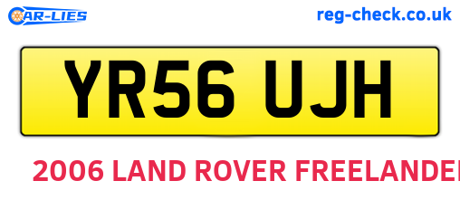 YR56UJH are the vehicle registration plates.