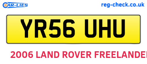 YR56UHU are the vehicle registration plates.