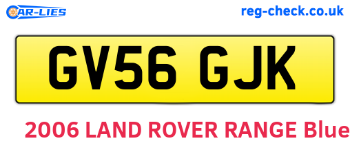 GV56GJK are the vehicle registration plates.