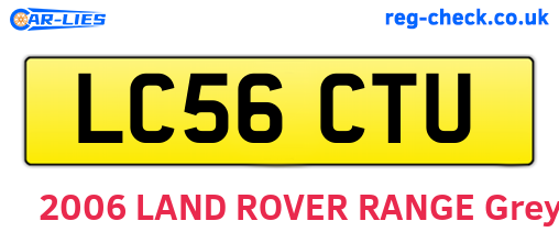 LC56CTU are the vehicle registration plates.
