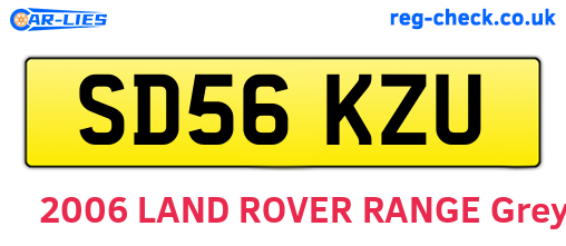 SD56KZU are the vehicle registration plates.
