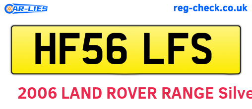 HF56LFS are the vehicle registration plates.