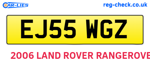 EJ55WGZ are the vehicle registration plates.