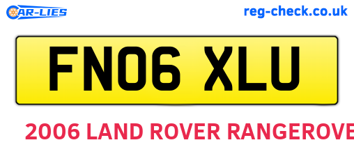 FN06XLU are the vehicle registration plates.