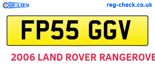 FP55GGV are the vehicle registration plates.