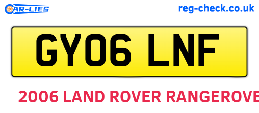GY06LNF are the vehicle registration plates.