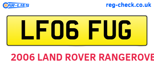 LF06FUG are the vehicle registration plates.