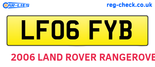 LF06FYB are the vehicle registration plates.