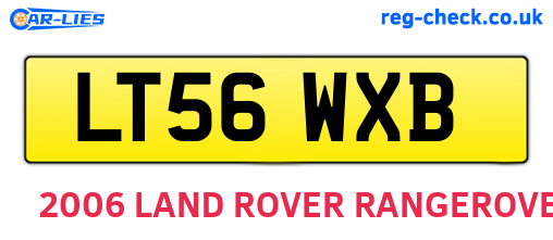 LT56WXB are the vehicle registration plates.