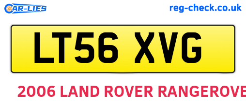 LT56XVG are the vehicle registration plates.