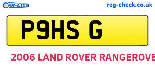 P9HSG are the vehicle registration plates.