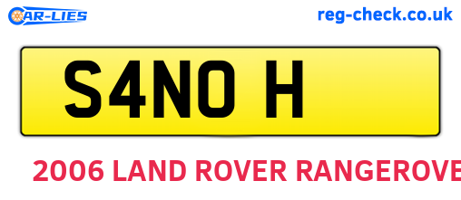 S4NOH are the vehicle registration plates.