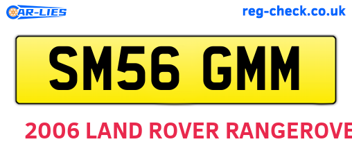 SM56GMM are the vehicle registration plates.