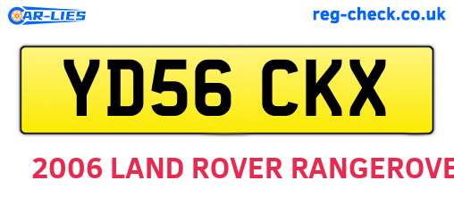 YD56CKX are the vehicle registration plates.