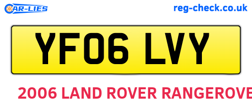 YF06LVY are the vehicle registration plates.