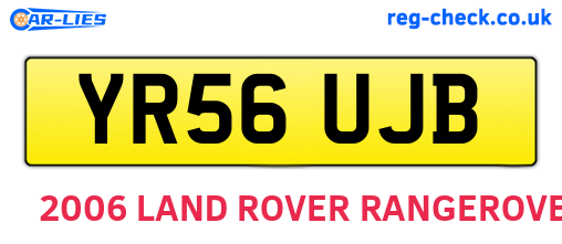 YR56UJB are the vehicle registration plates.