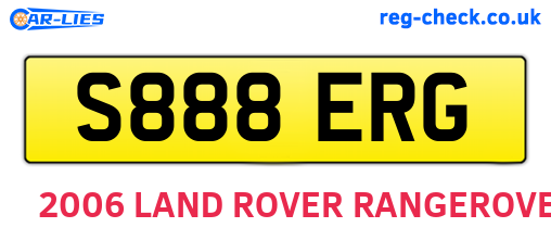 S888ERG are the vehicle registration plates.