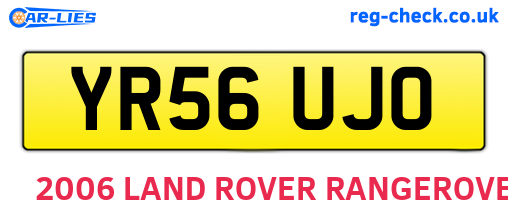 YR56UJO are the vehicle registration plates.
