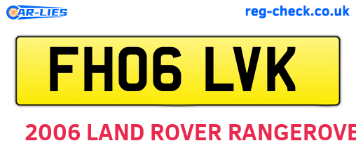 FH06LVK are the vehicle registration plates.