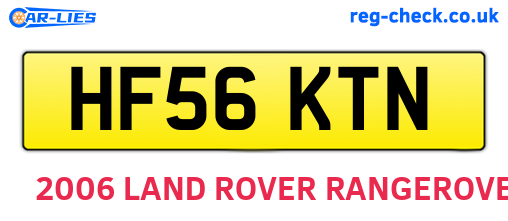 HF56KTN are the vehicle registration plates.