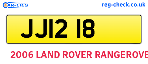 JJI218 are the vehicle registration plates.