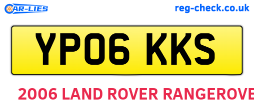 YP06KKS are the vehicle registration plates.
