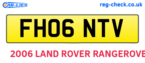 FH06NTV are the vehicle registration plates.