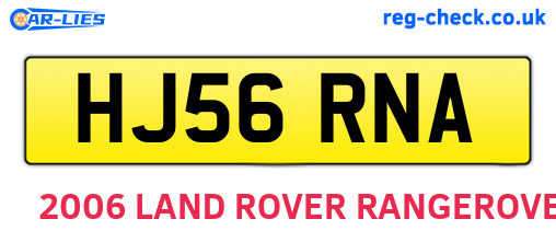 HJ56RNA are the vehicle registration plates.
