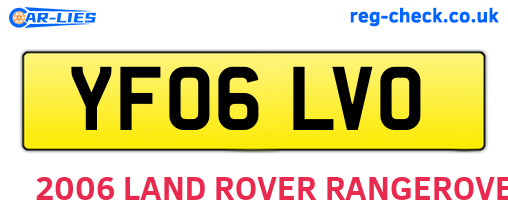 YF06LVO are the vehicle registration plates.