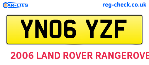 YN06YZF are the vehicle registration plates.