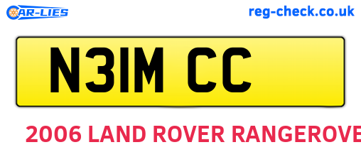 N31MCC are the vehicle registration plates.
