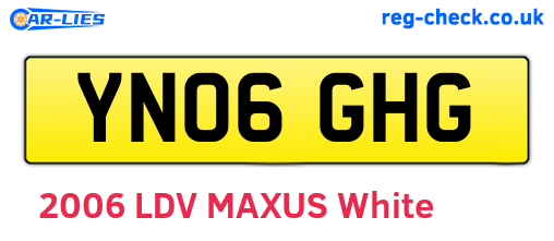 YN06GHG are the vehicle registration plates.