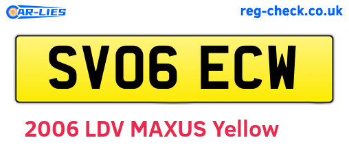 SV06ECW are the vehicle registration plates.
