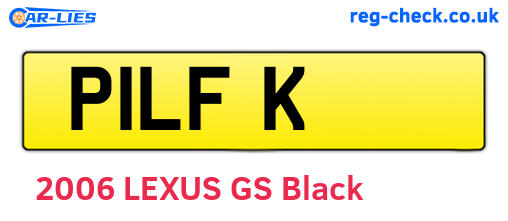 P1LFK are the vehicle registration plates.