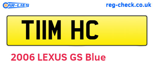 T11MHC are the vehicle registration plates.
