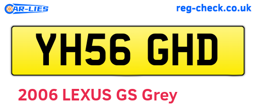 YH56GHD are the vehicle registration plates.