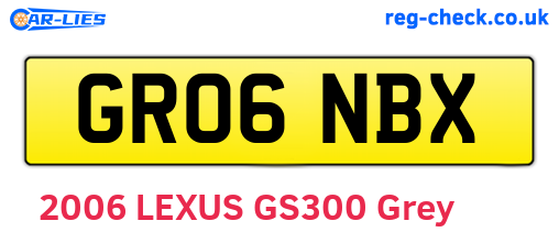 GR06NBX are the vehicle registration plates.