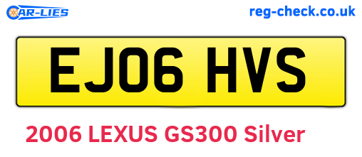 EJ06HVS are the vehicle registration plates.