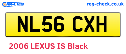 NL56CXH are the vehicle registration plates.