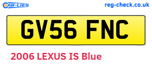 GV56FNC are the vehicle registration plates.
