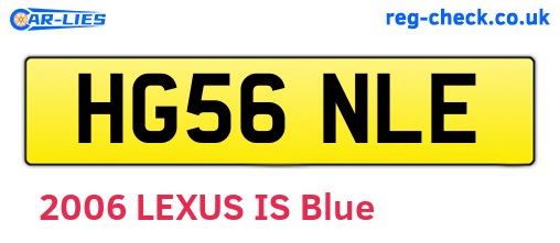 HG56NLE are the vehicle registration plates.