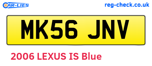 MK56JNV are the vehicle registration plates.