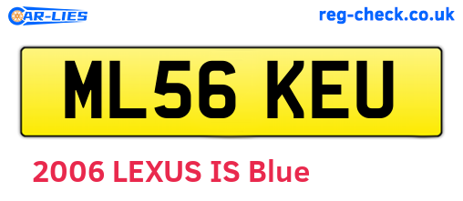 ML56KEU are the vehicle registration plates.