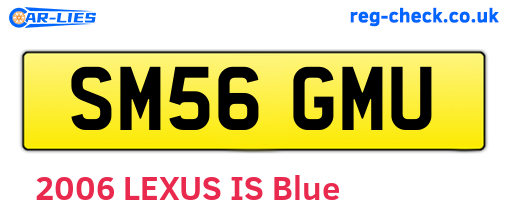 SM56GMU are the vehicle registration plates.