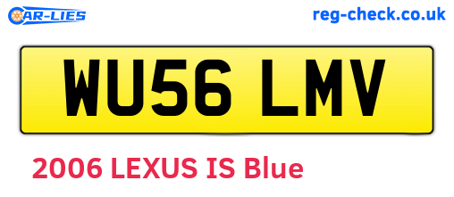 WU56LMV are the vehicle registration plates.