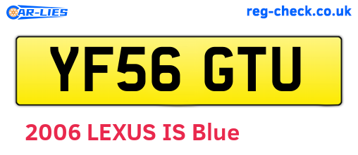 YF56GTU are the vehicle registration plates.